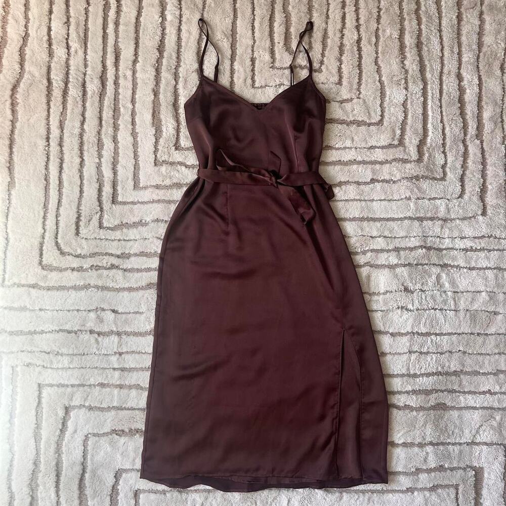 Abercrombie & Fitch brown midi dress
